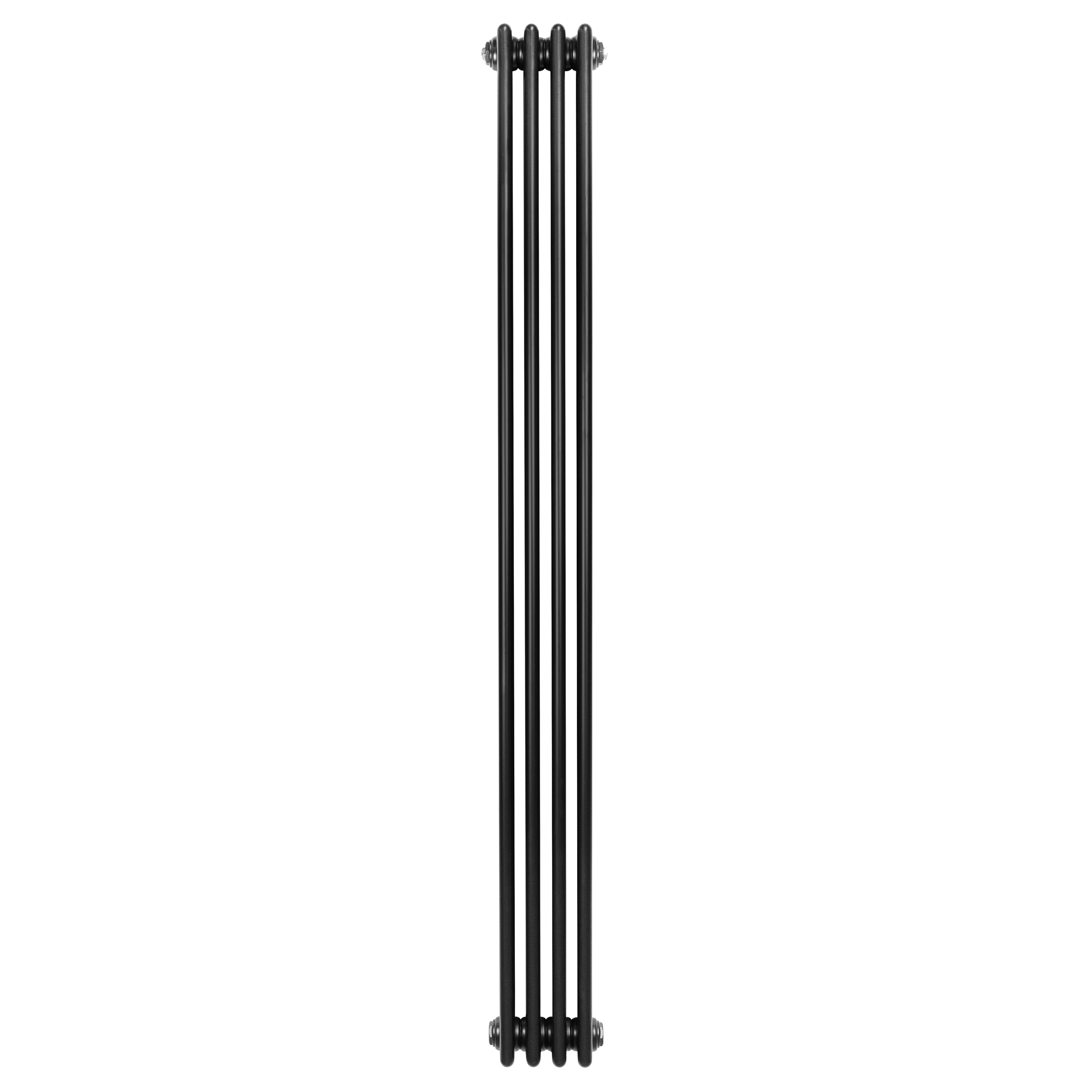 Q-Rax Radiatore Tradizionale 4 Colonne 1800x200mm Nero