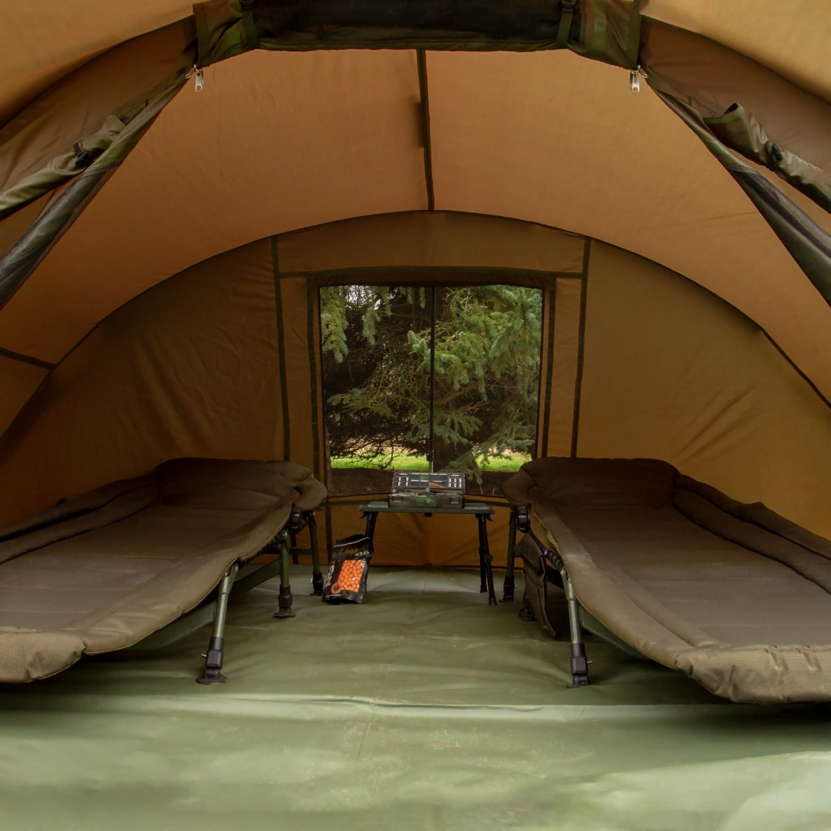Q-Rax Bivvy 3x3 m tenda pesca 2 persone con involucro