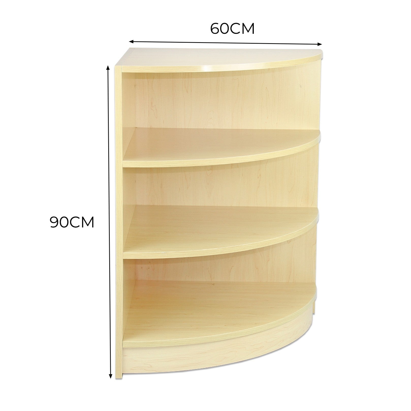 Q-Rax Banconi da Negozio LM60 Bancone Angolare Acero 60x60cm