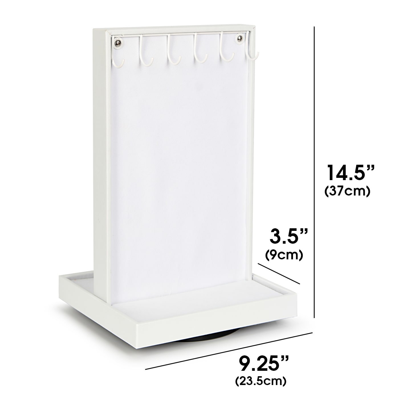 Jackcube Design Makeup Jewelry Portagioie Girevole Bianco 2 Lati