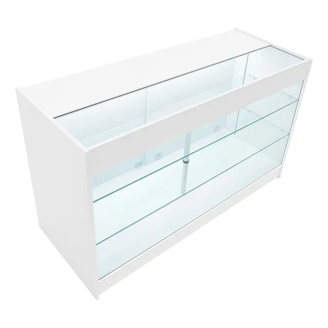 Q-Rax Banconi da Negozio K1500 bancone bianco LED vetro
