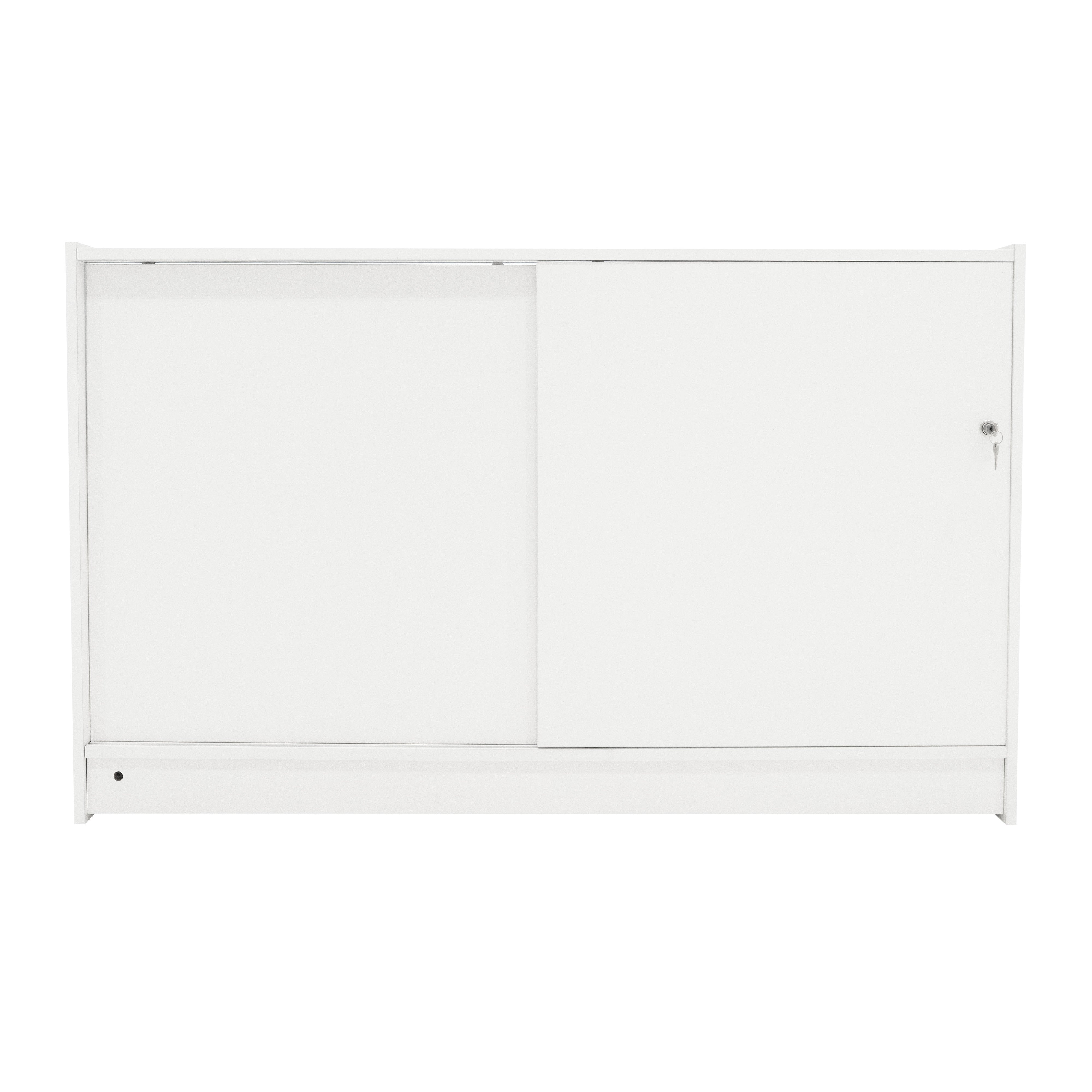 Q-Rax Banconi da Negozio B1500 bancone vetrina bianco LED