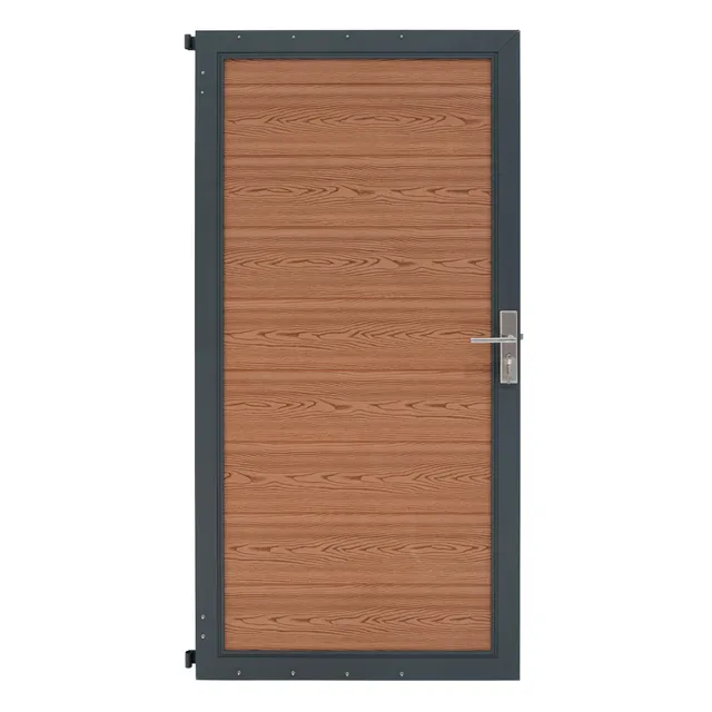 Q-Rax Deposito Porta Giardino Ecolegno Marrone 180x90cm