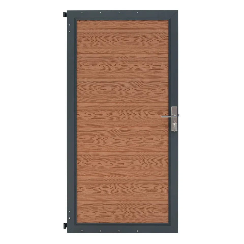 Q-Rax Deposito Porta Giardino Ecolegno Marrone 180x90cm