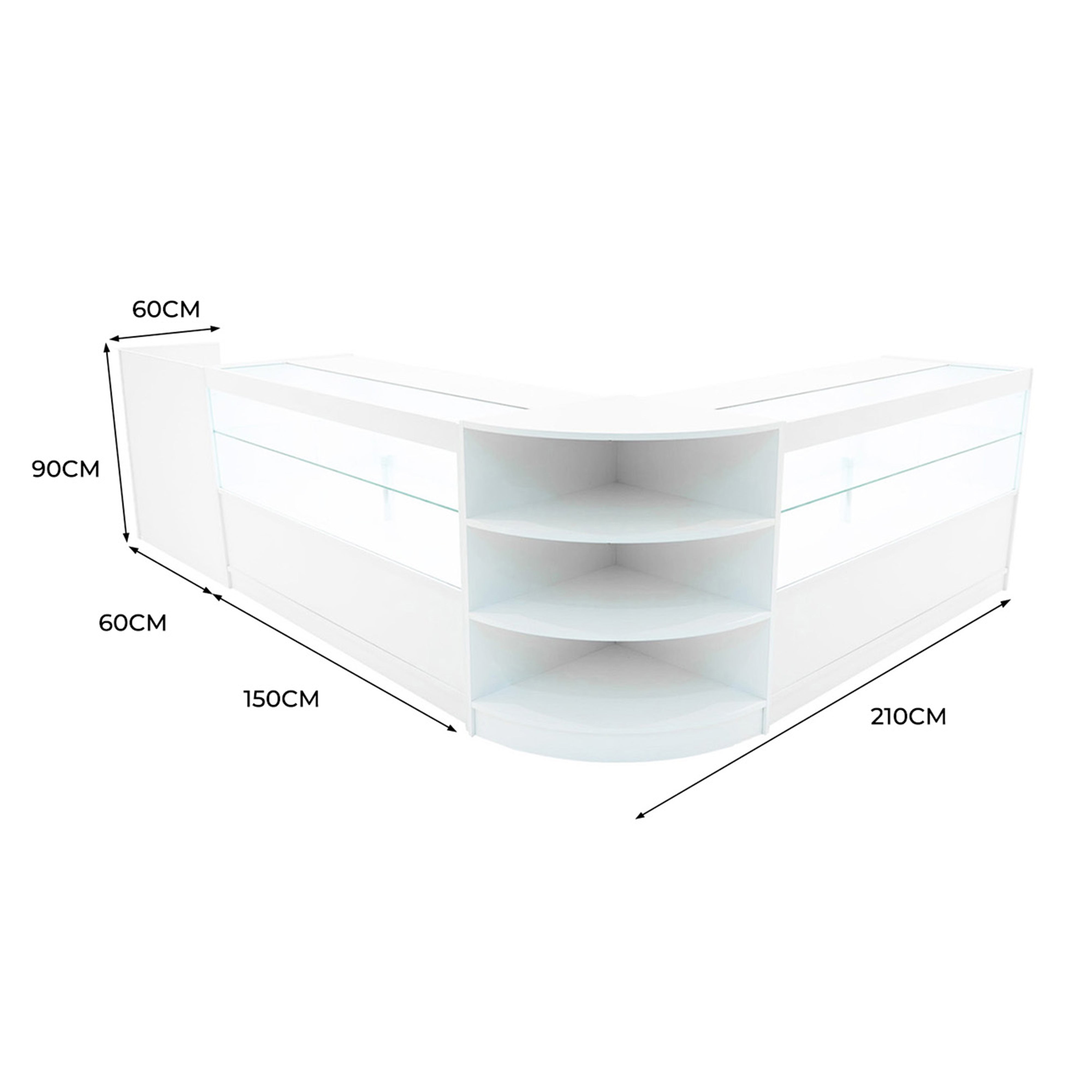 Q-Rax Eclipse Set Banconi C1500 x2 LM60 TB60 LED Bianco