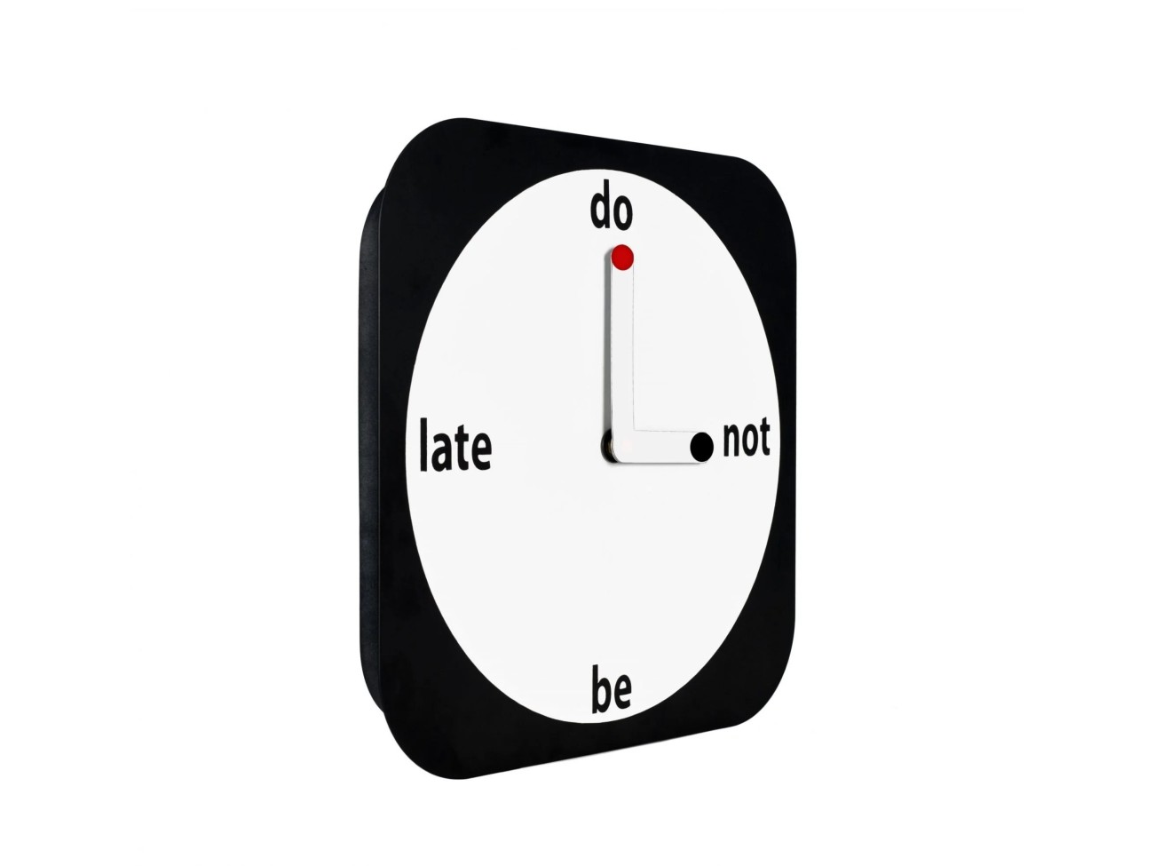 Officinanove Do Not Be Late orologio da parete design