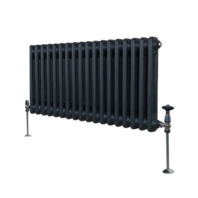 Q-Rax Radiatore 2 Colonne Termosifone Antracite 300x832 mm