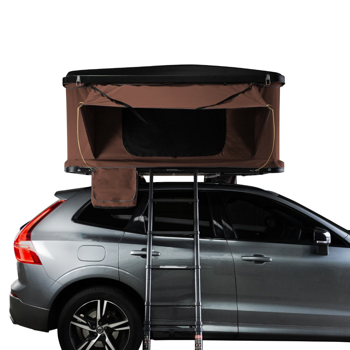 Q-Rax Tenda da Tetto Auto Guscio Rigido marrone impermeabile 3000mm