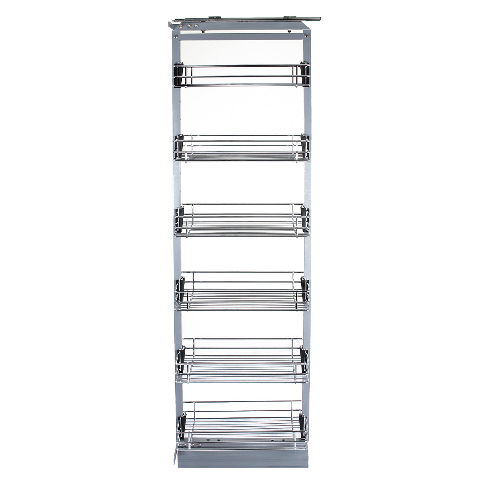 Q-Rax Colonna Estraibile Cucina dispensa inox 6 cestelli 190-220cm