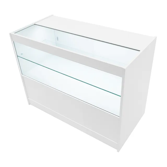 Q-Rax C1200 Bancone Negozio Bianco LED con Serratura