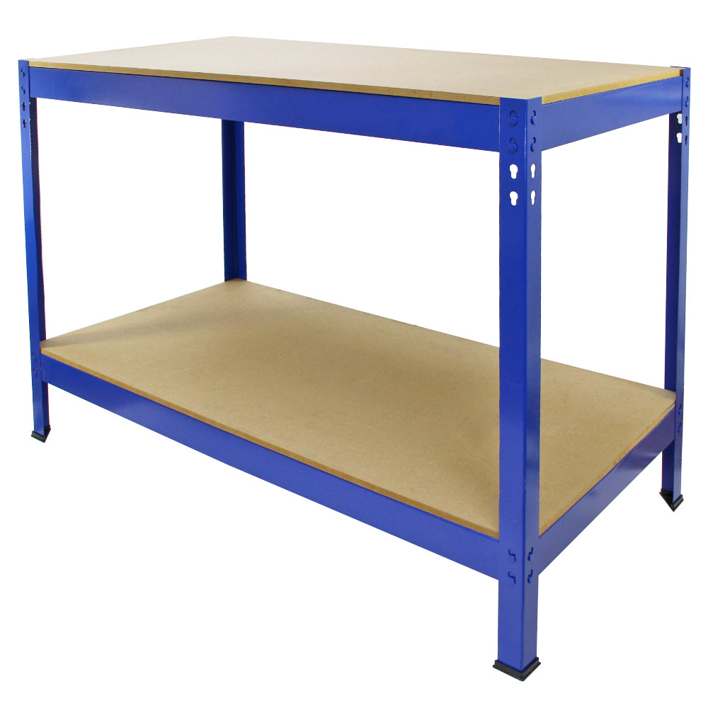 Q-Rax T-Rax Scaffali Blu 90x45 cm 2 Pz + Banco 120 cm