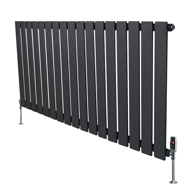 Q-Rax Radiatore Piatto Monocolonna Termosifone 600x1190 Antracite