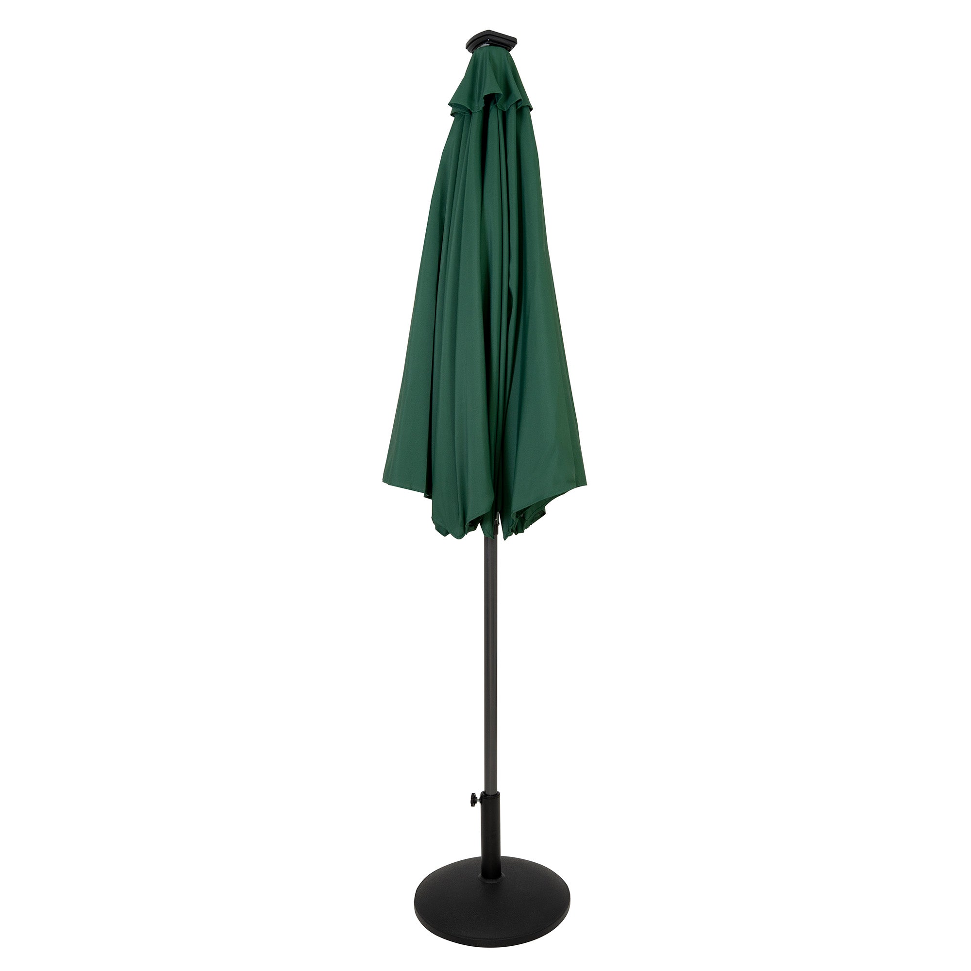 Q-Rax 2,7m ombrellone LED verde inclinabile con base