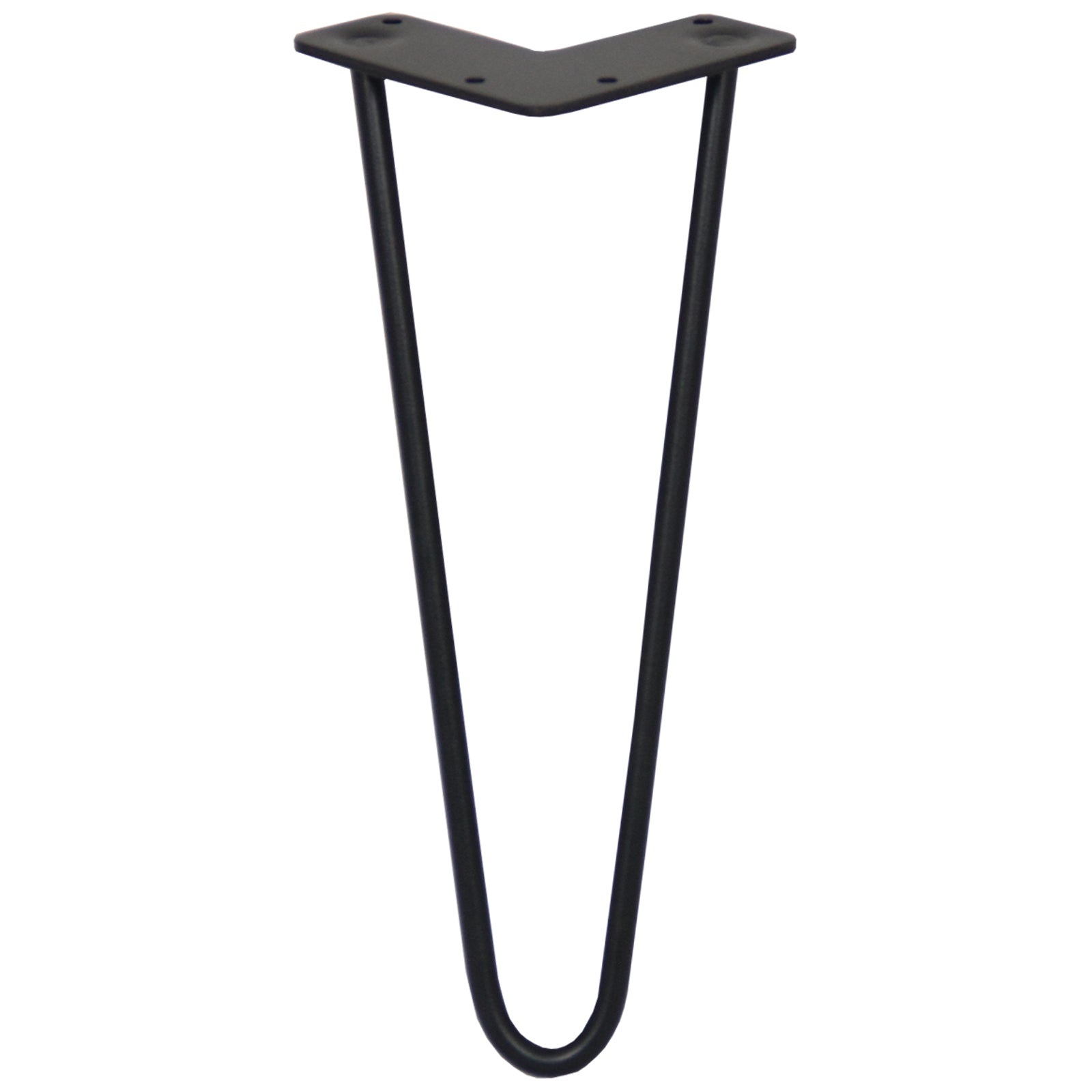 Q-Rax Gambe Per Tavoli a Forcina 30,5 cm Nere 4 Pezzi 10 mm