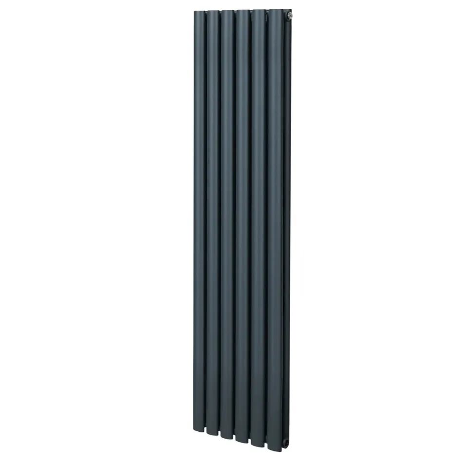 Q-Rax Radiatore Colonna Ovale 1600x360 mm Antracite Acciaio