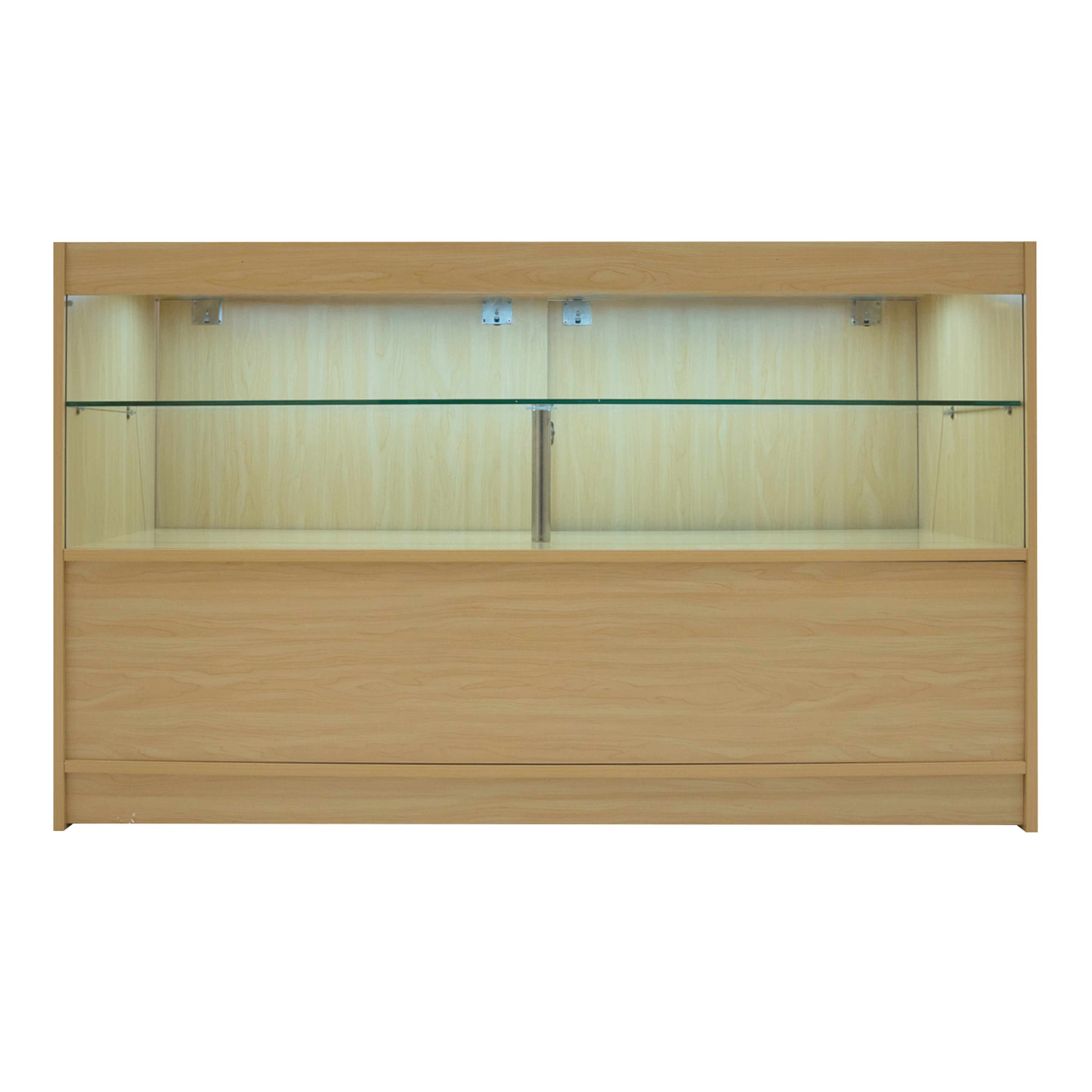 Q-Rax Phoenix Set Banconi Negozio LED Acero 4 Pezzi