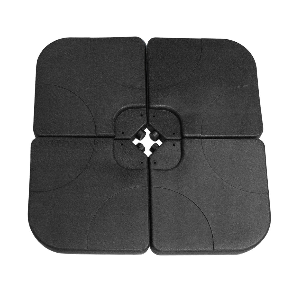 Q-Rax Base Ombrellone Sbalzo 105x105 liscia grigia