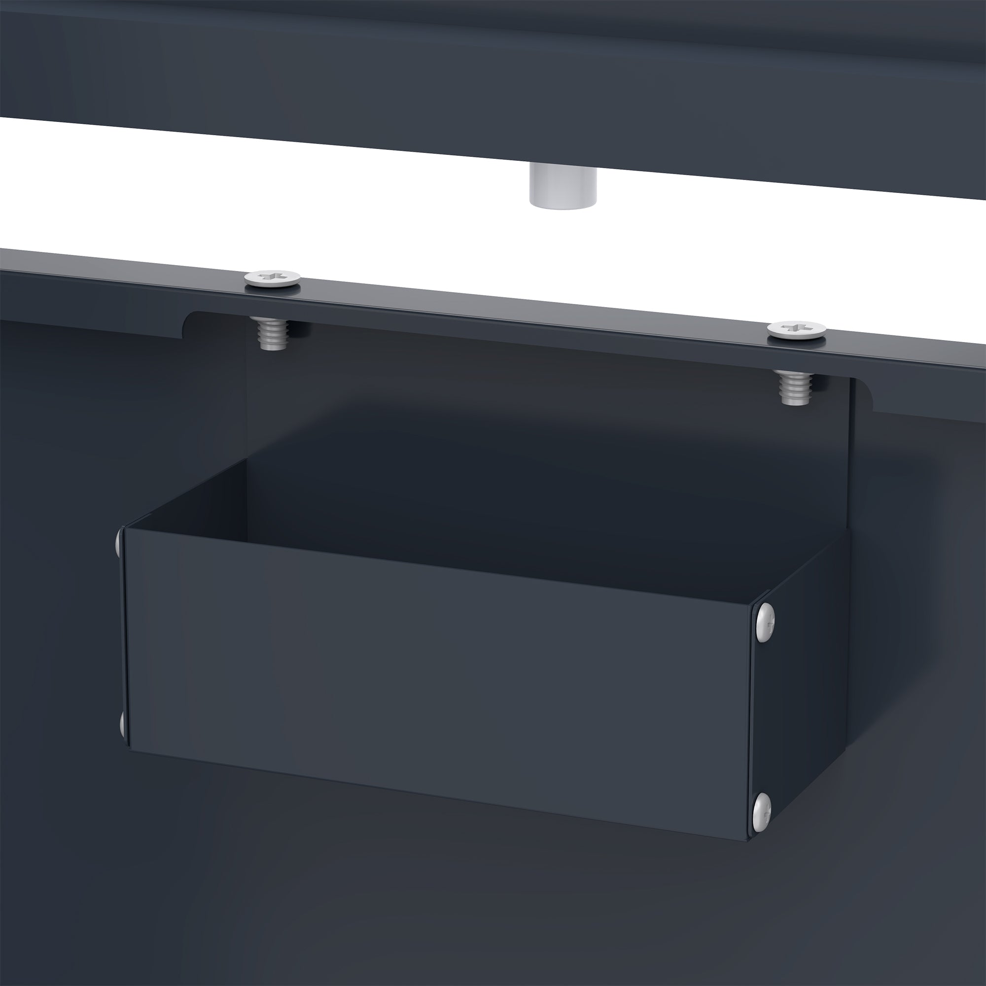 Q-Rax Copertura Tripla per Bidoni 3x240 L Metallo Antracite