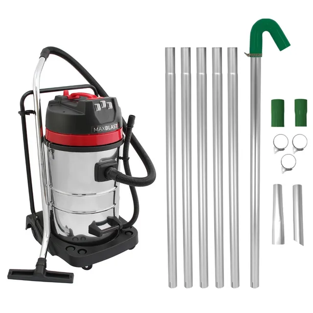 Q-Rax Kit Aspirazione Grondaie Aspirapolvere 80 Litri 7,2 m