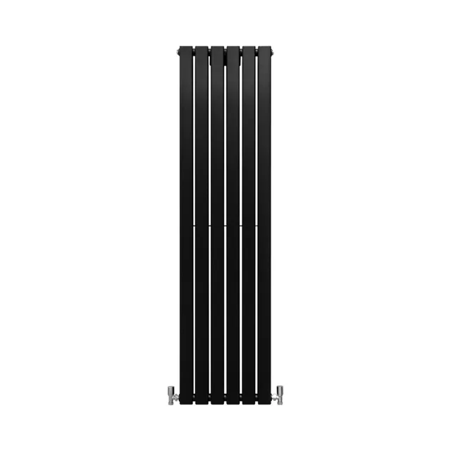 Q-Rax Radiatore Pannelli Piatti 160x42 cm Nero Opaco