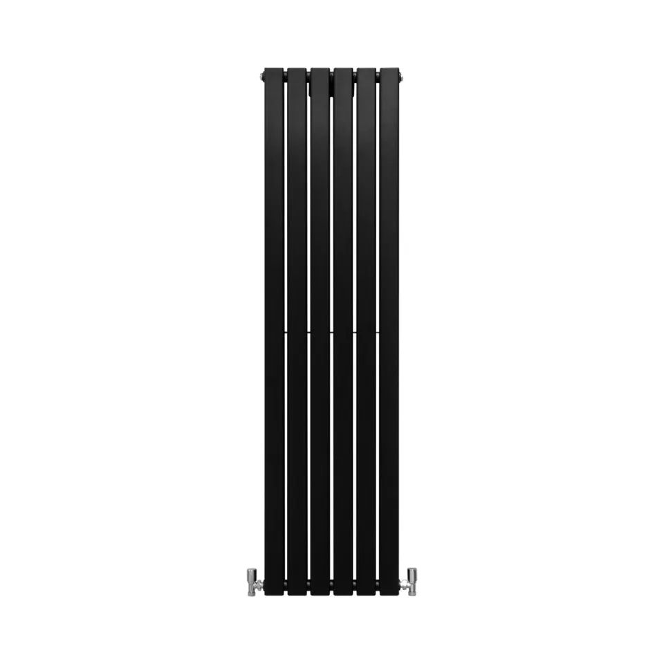 Q-Rax Radiatore Pannelli Piatti 160x42 cm Nero Opaco