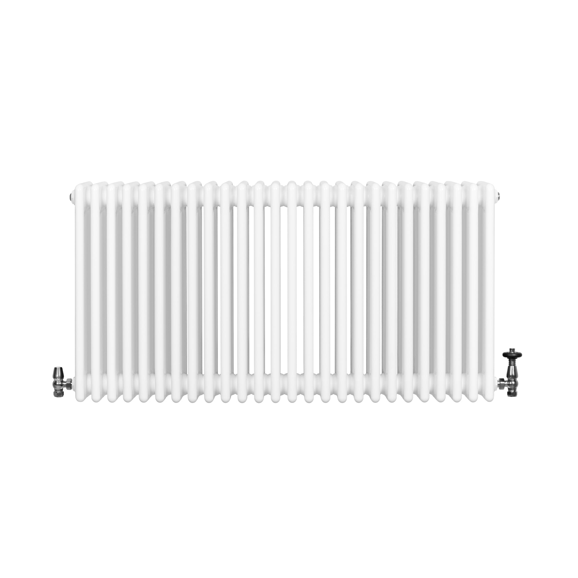 Q-Rax Radiatore 4 Colonne Bianco 600x1190 mm con Valvole