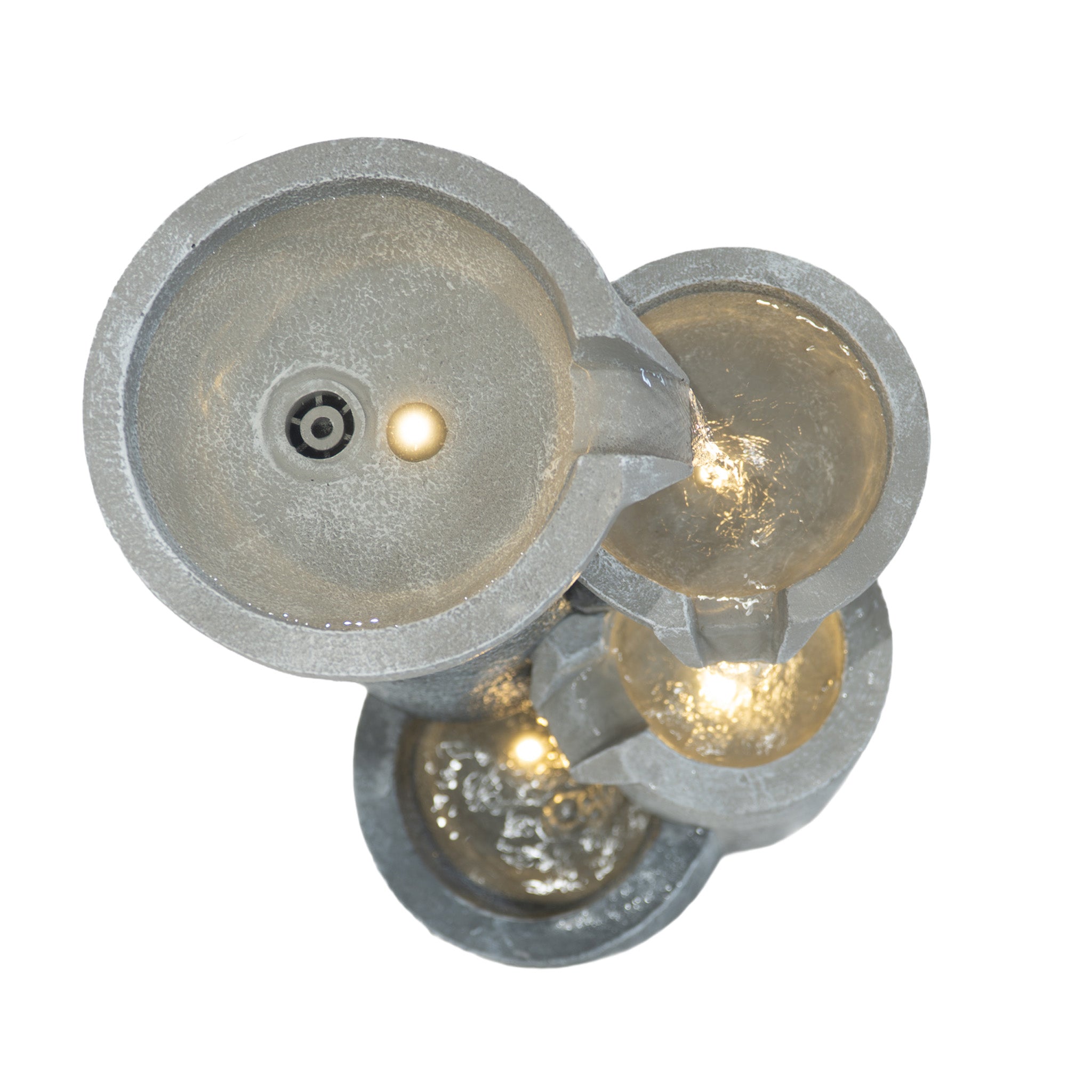 Q-Rax Fontana Elettrica Tranquil Tiers con LED da Esterno