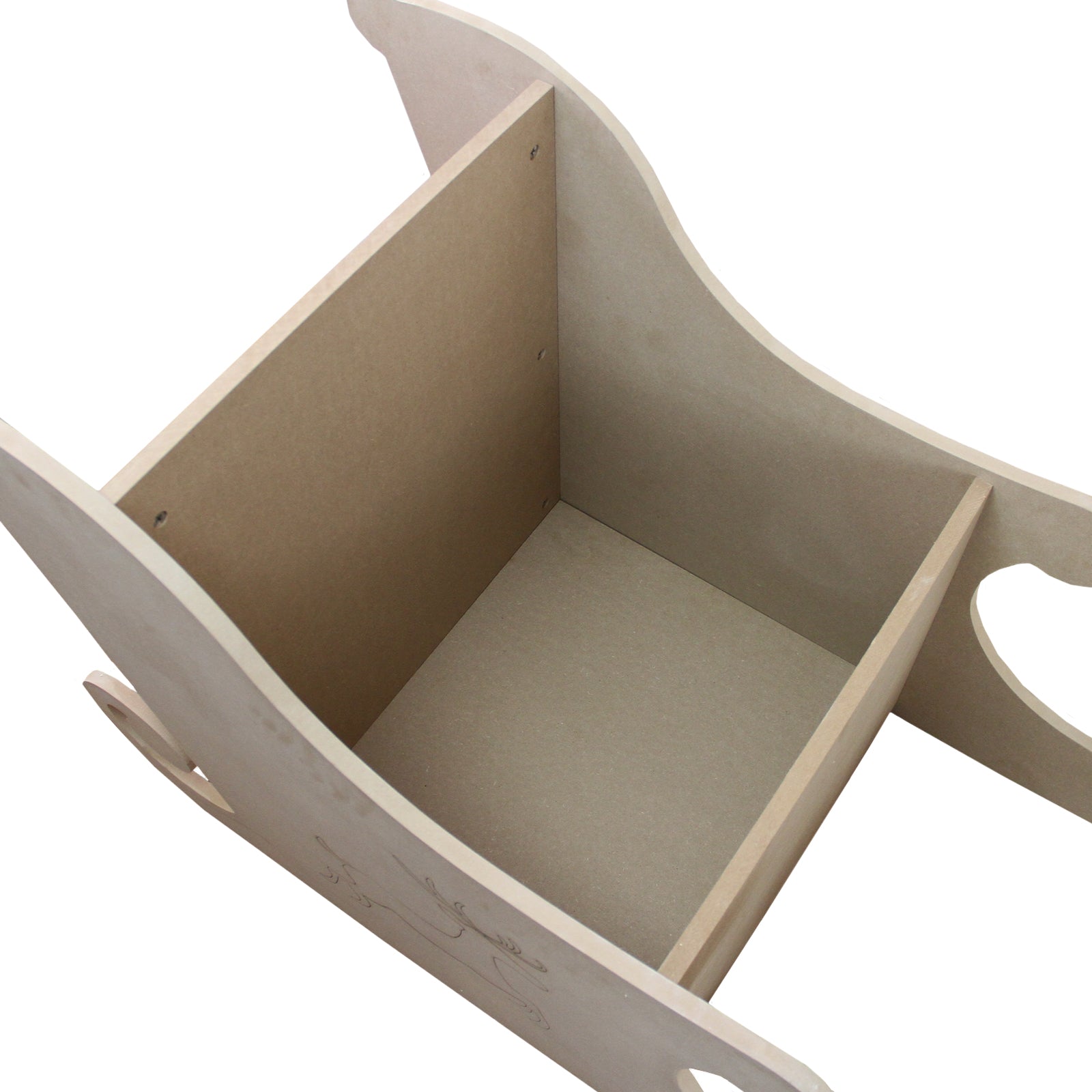 Q-Rax Slitta Babbo Natale Slitta Natalizia MDF 120cm 50kg