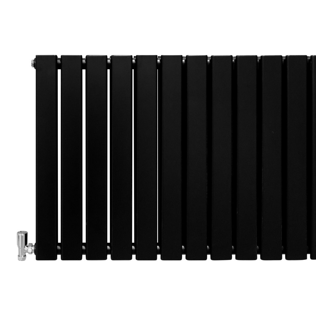 Q-Rax Radiatore Piatti 60x140cm Termosifone Nero Opaco Acciaio