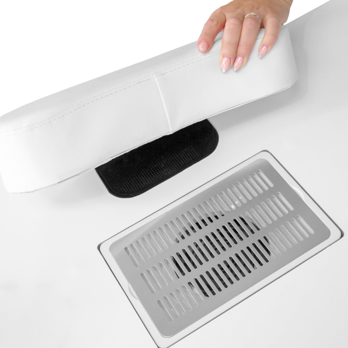Q-Rax Tavolo Manicure Professionale bianco 120cm aspiratore
