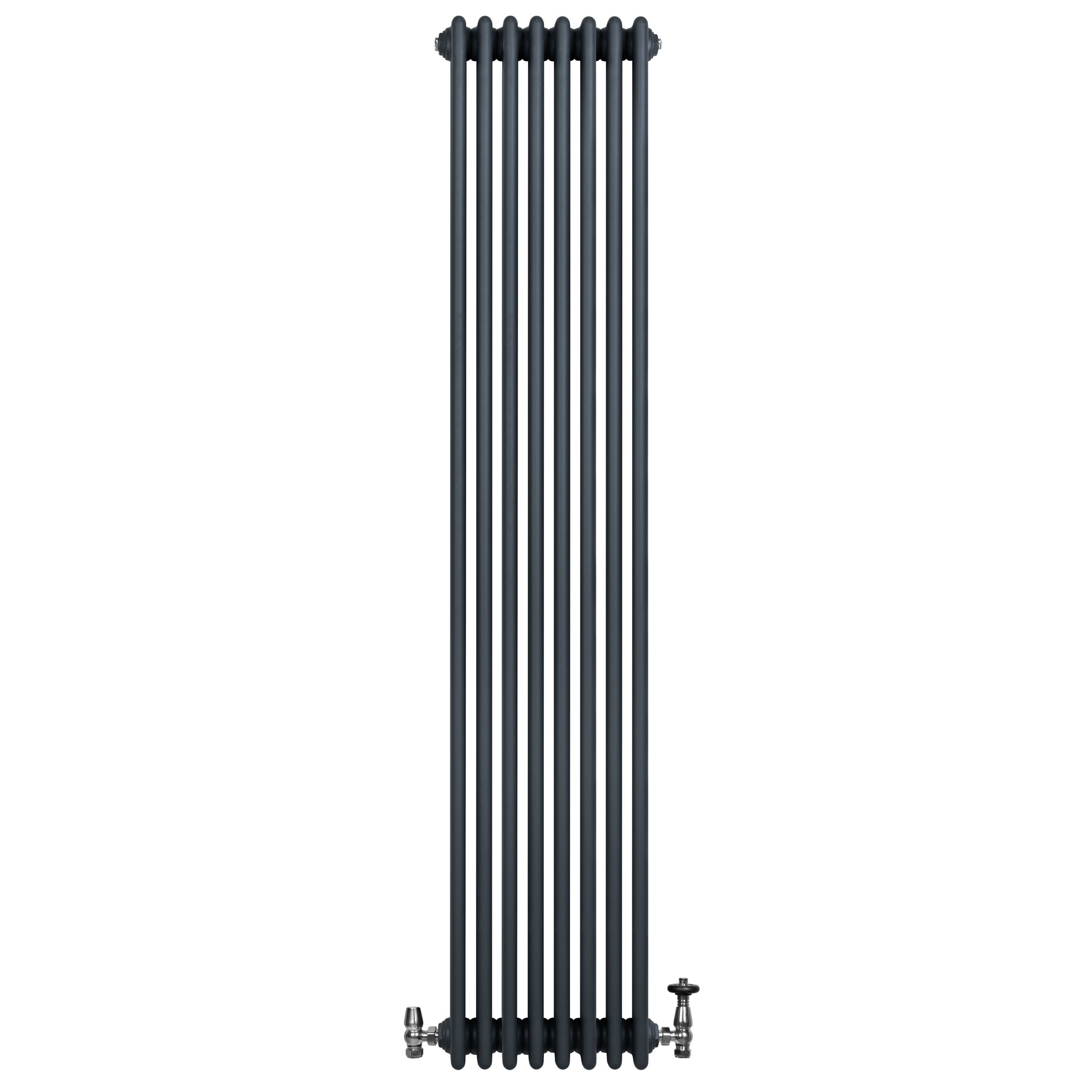 Q-Rax Radiatori Tradizionali 1800x380 Termosifone Antracite Valvole