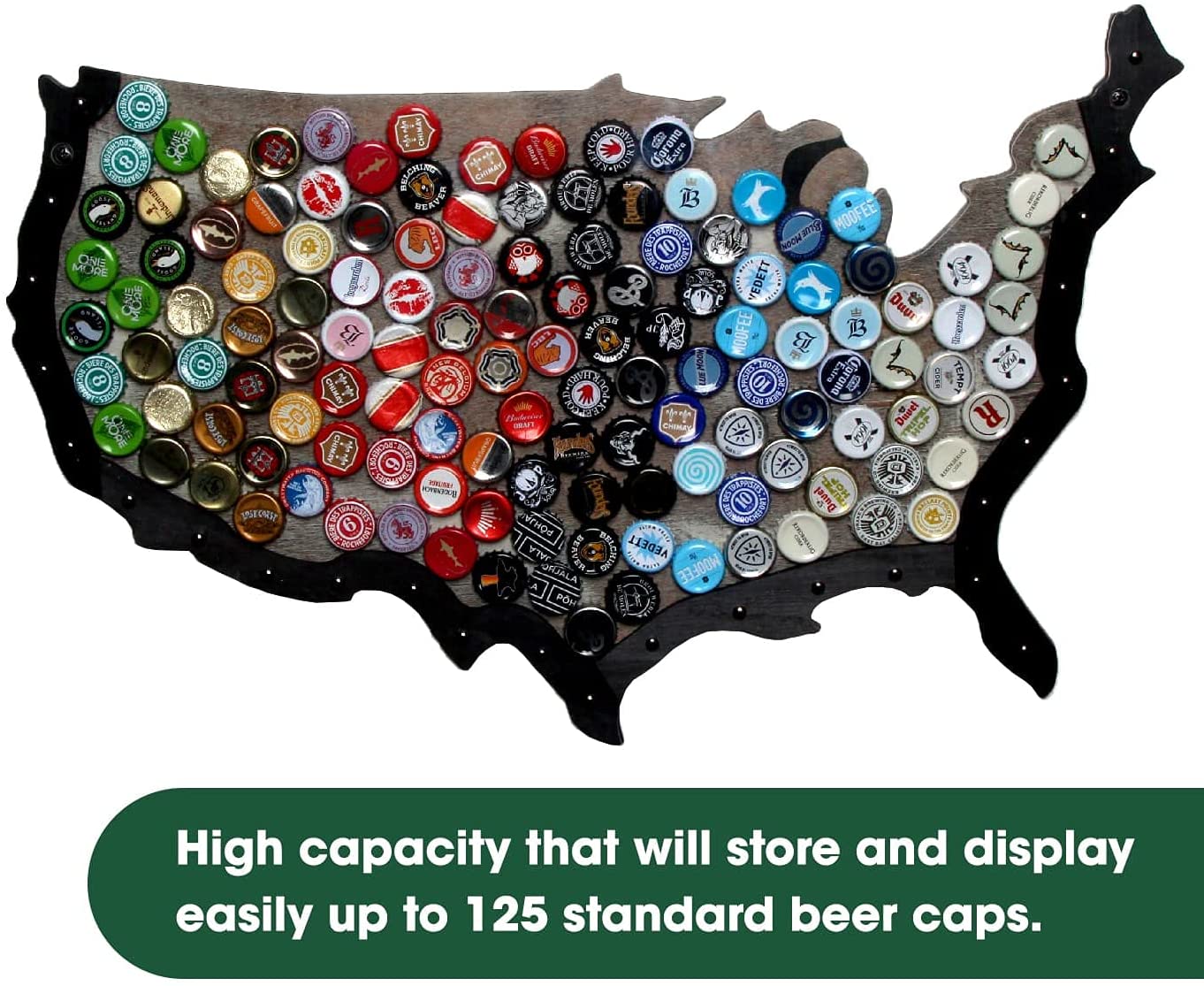 Jackcube Design Display USA Map Bacheca Tappi 125 Posti