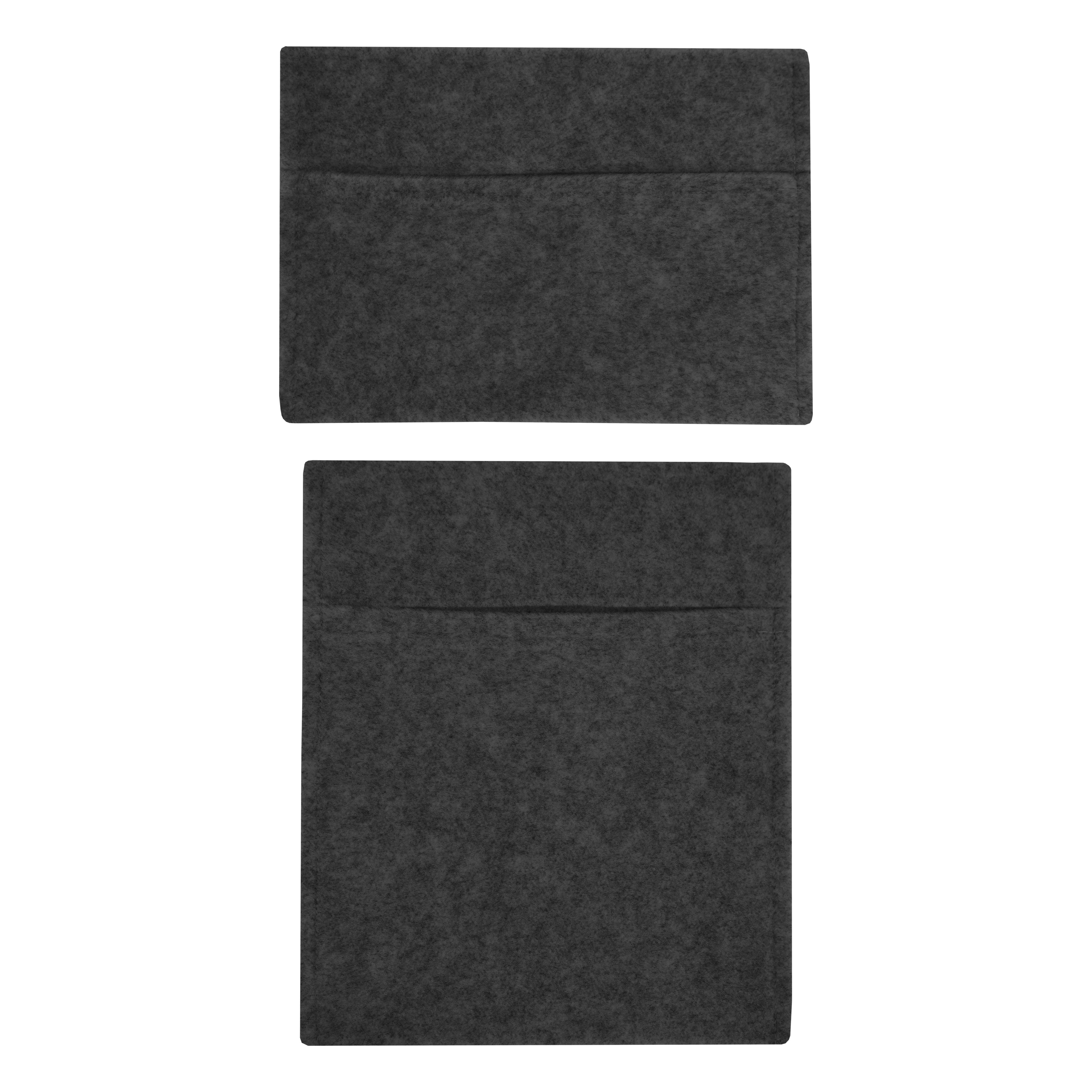 Q-Rax Tasche Portaoggetti Grigio Antracite Auto 2 Pezzi
