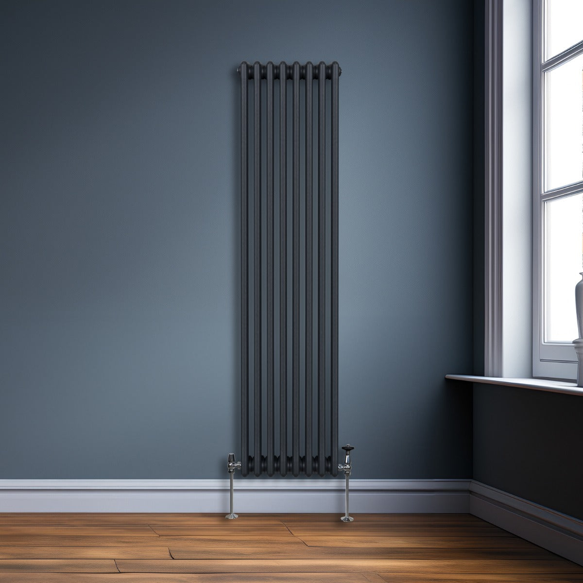 Q-Rax Radiatore 3 Colonne 1800x382 mm Termosifone Antracite
