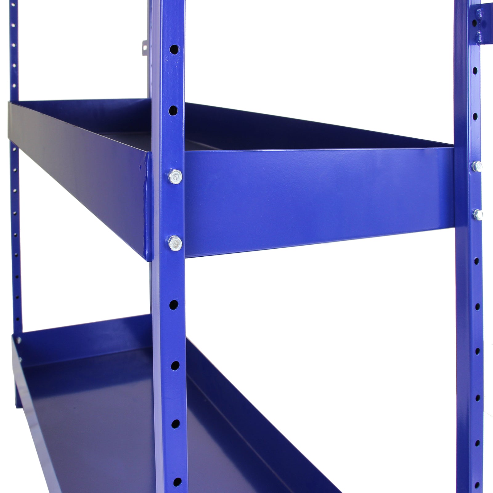Q-Rax Scaffali da Garage Scaffale Furgone Blu 3 Ripiani Acciaio