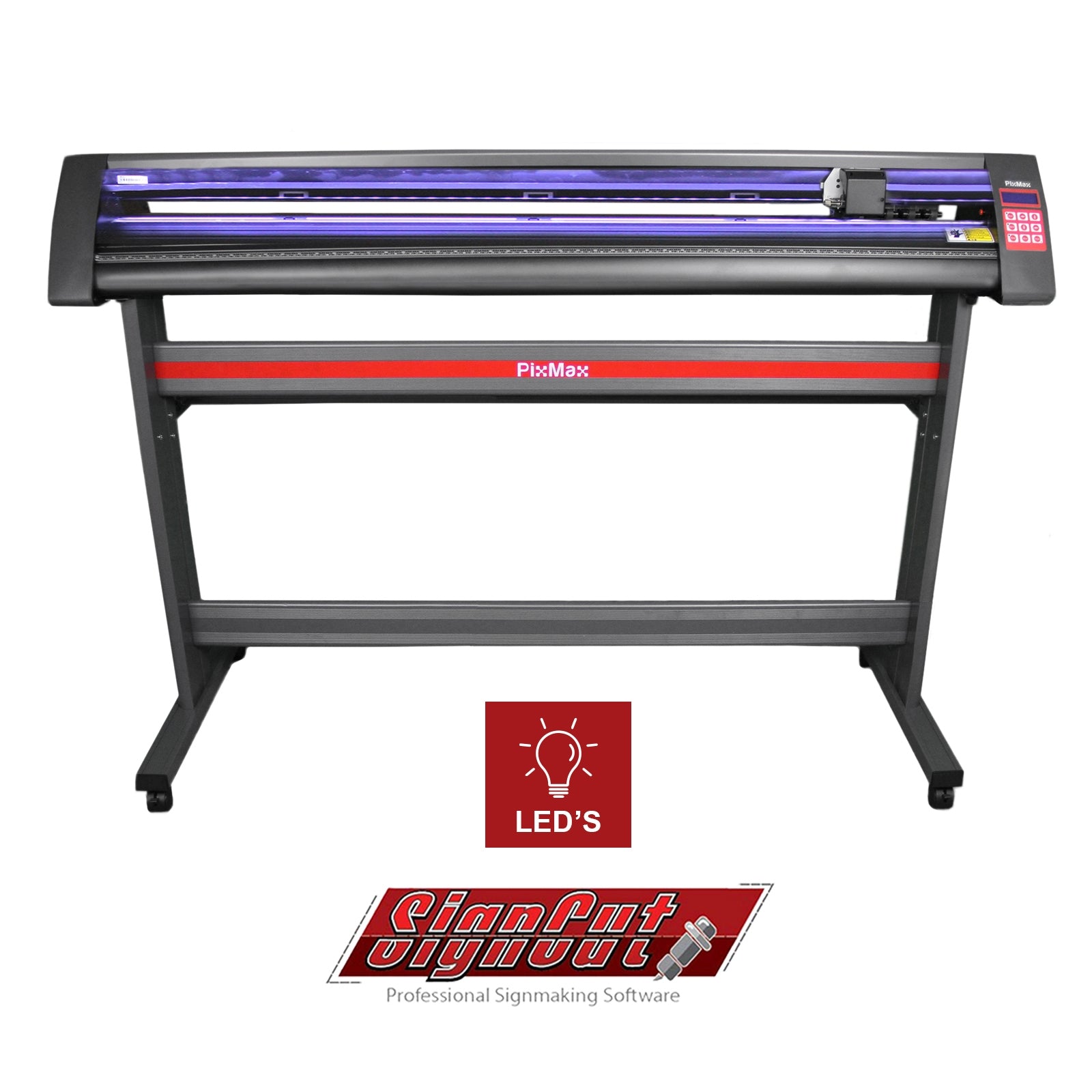 Q-Rax Plotter Taglio Vinile LED 1350mm con SignCut Pro