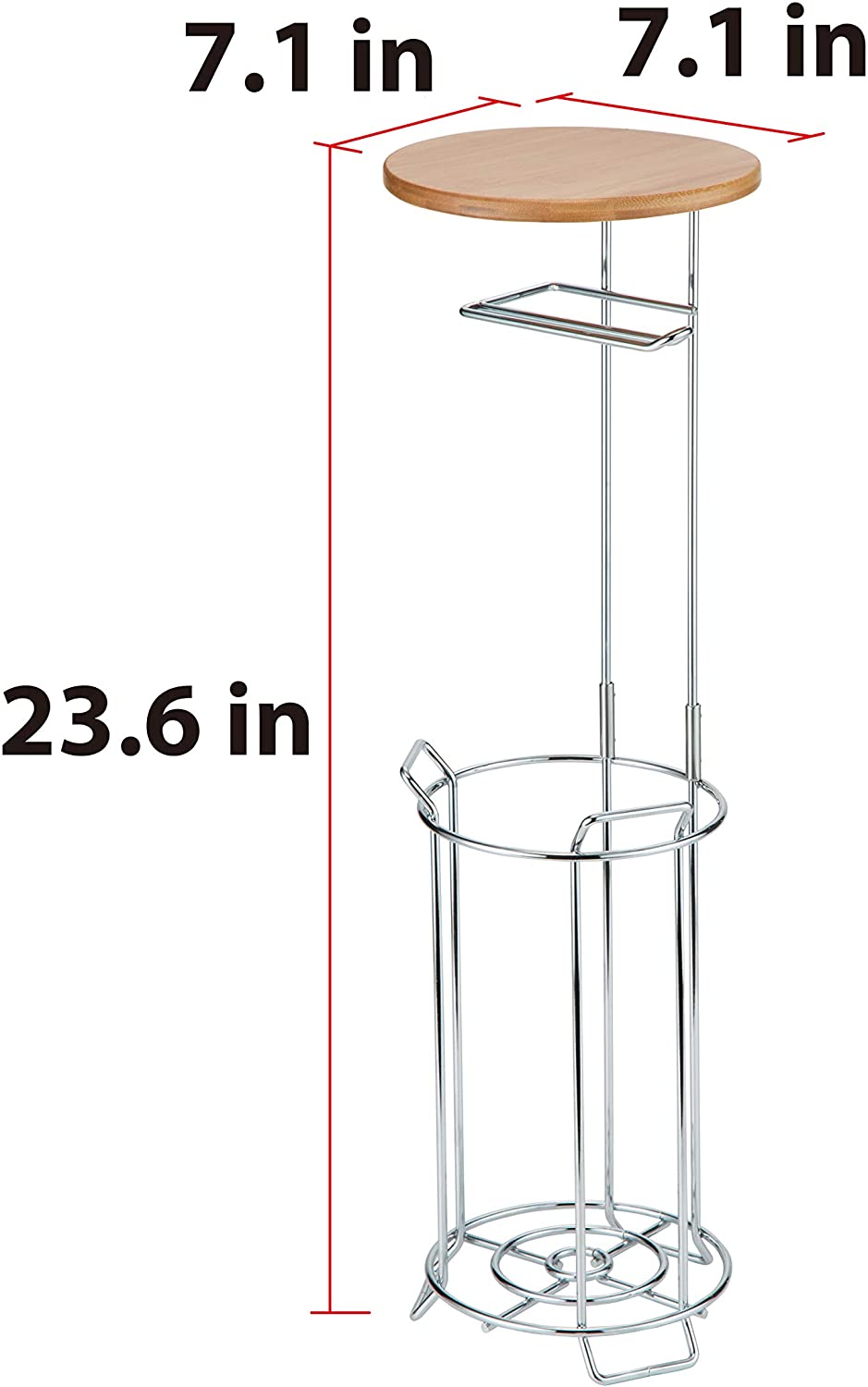 Jackcube Design Bathroom piantana carta igienica bambù