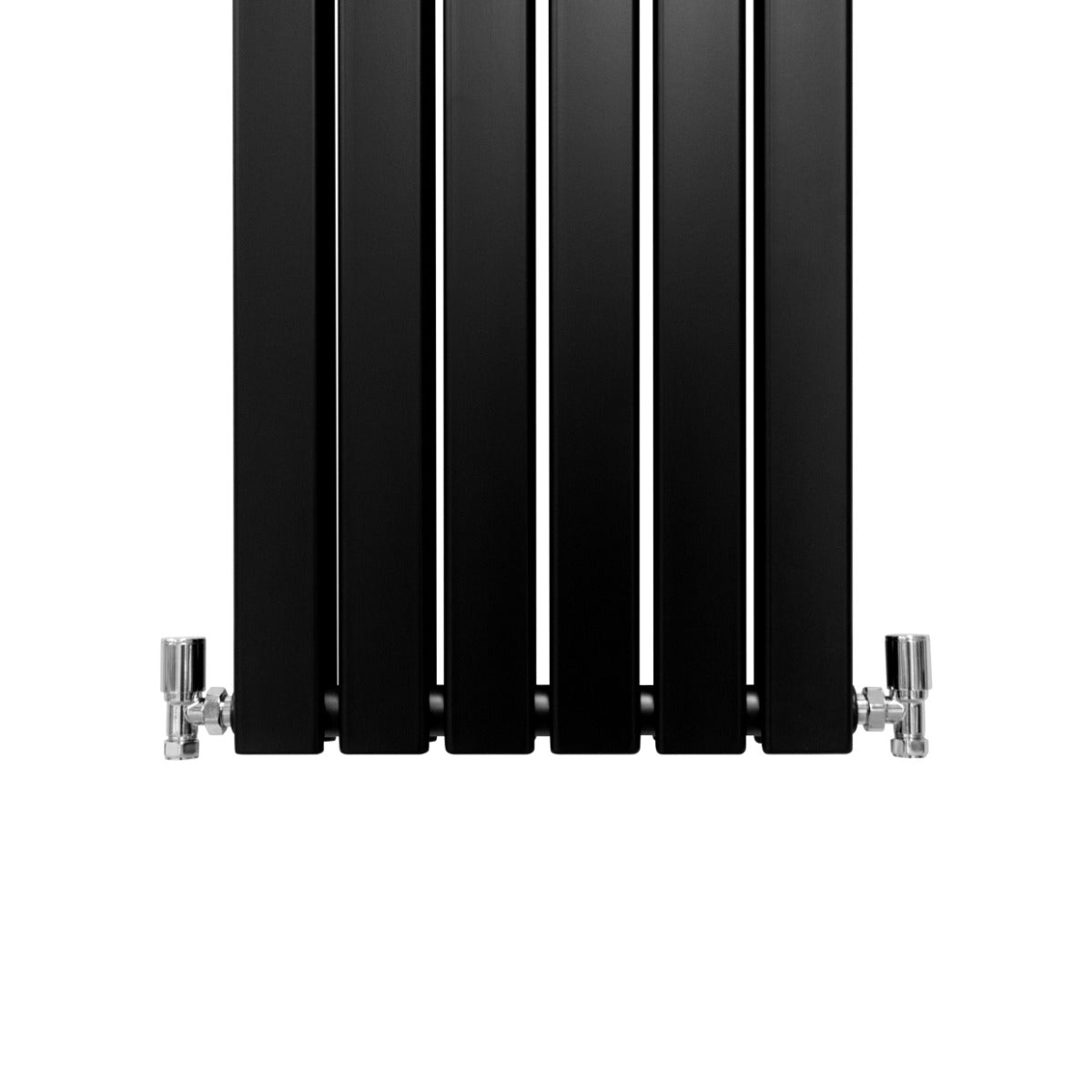 Q-Rax Radiatori Pannelli Piatti 180x42 cm Nero Opaco