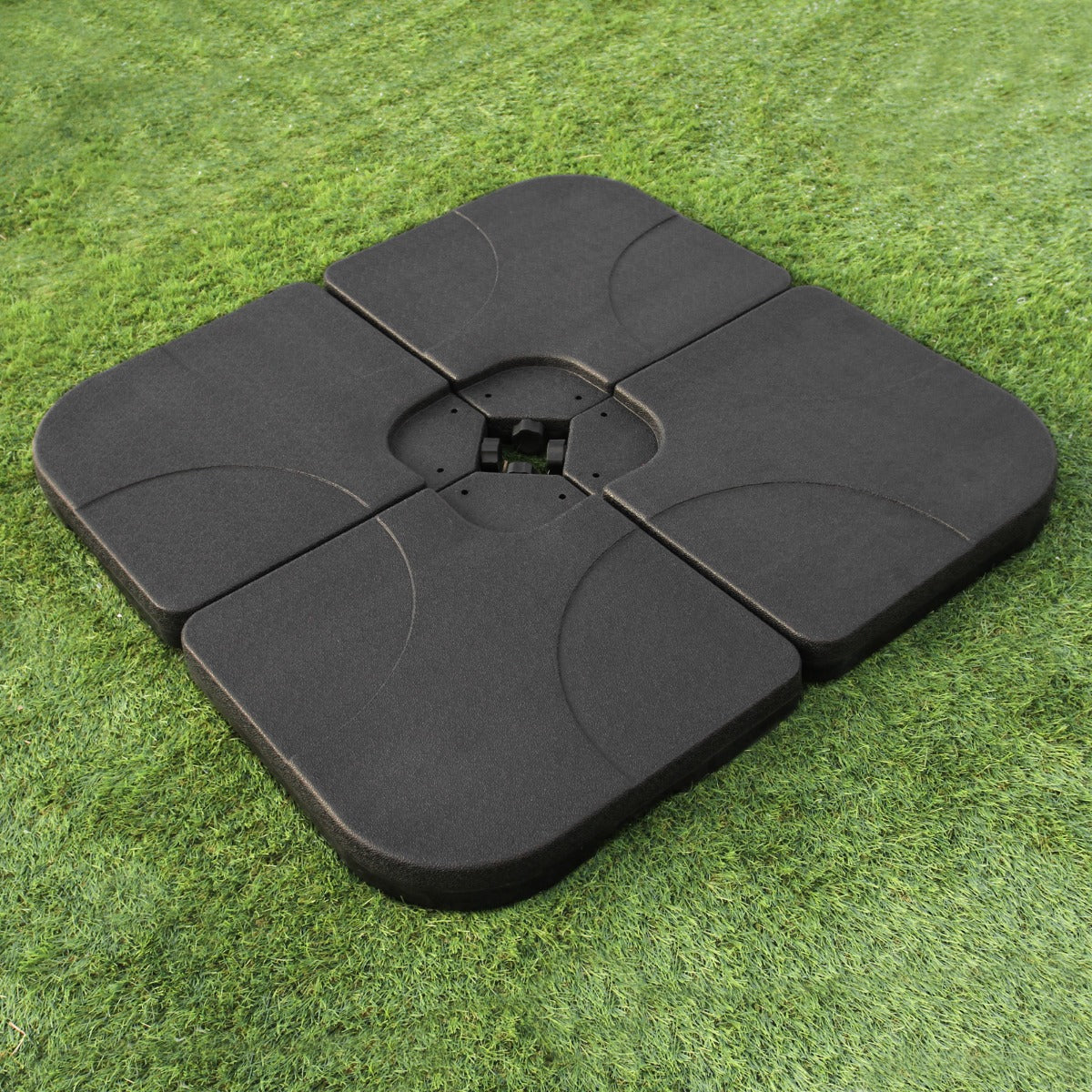 Q-Rax Base Ombrellone Sbalzo 105x105 liscia grigia