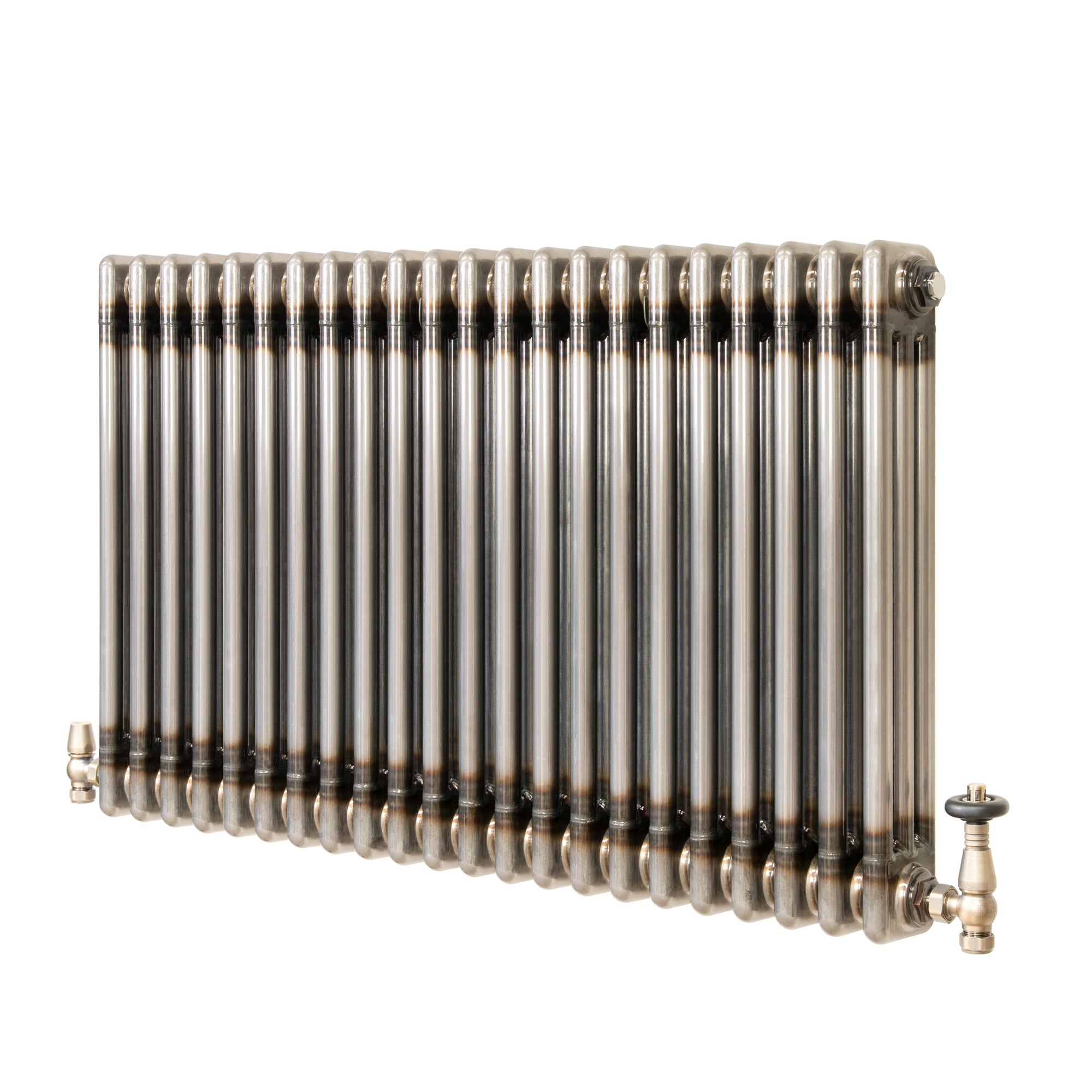 Q-Rax 600x1010 Radiatore 3 Colonne Metallo Grezzo Valvole