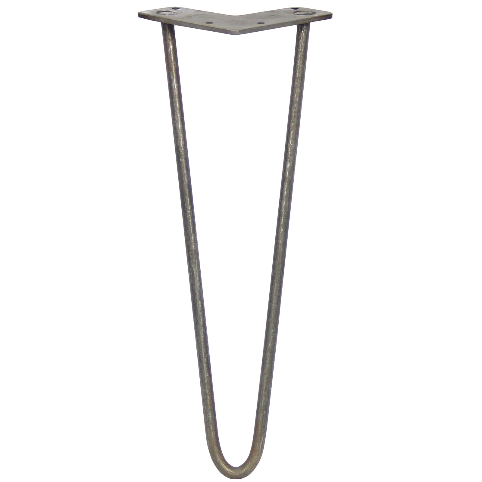 Q-Rax 4 Gambe Tavolo Forcina 35,5cm Acciaio Naturale 10mm