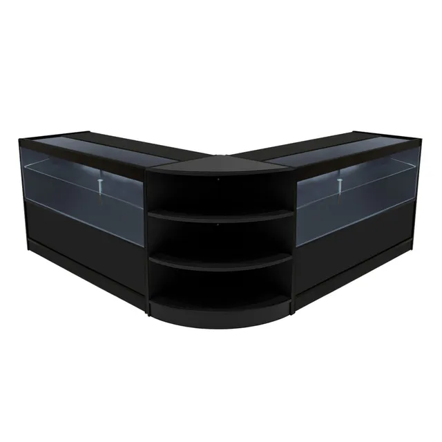Q-Rax Andromeda Set Banconi Negozio LED Nero C1500 LM60