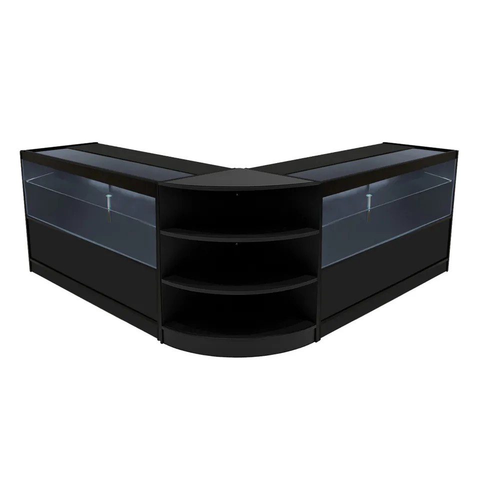 Q-Rax Andromeda Set Banconi Negozio LED Nero C1500 LM60