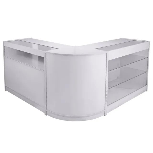 Q-Rax Taurus Set 3 Banconi Negozio Bianco Brillante