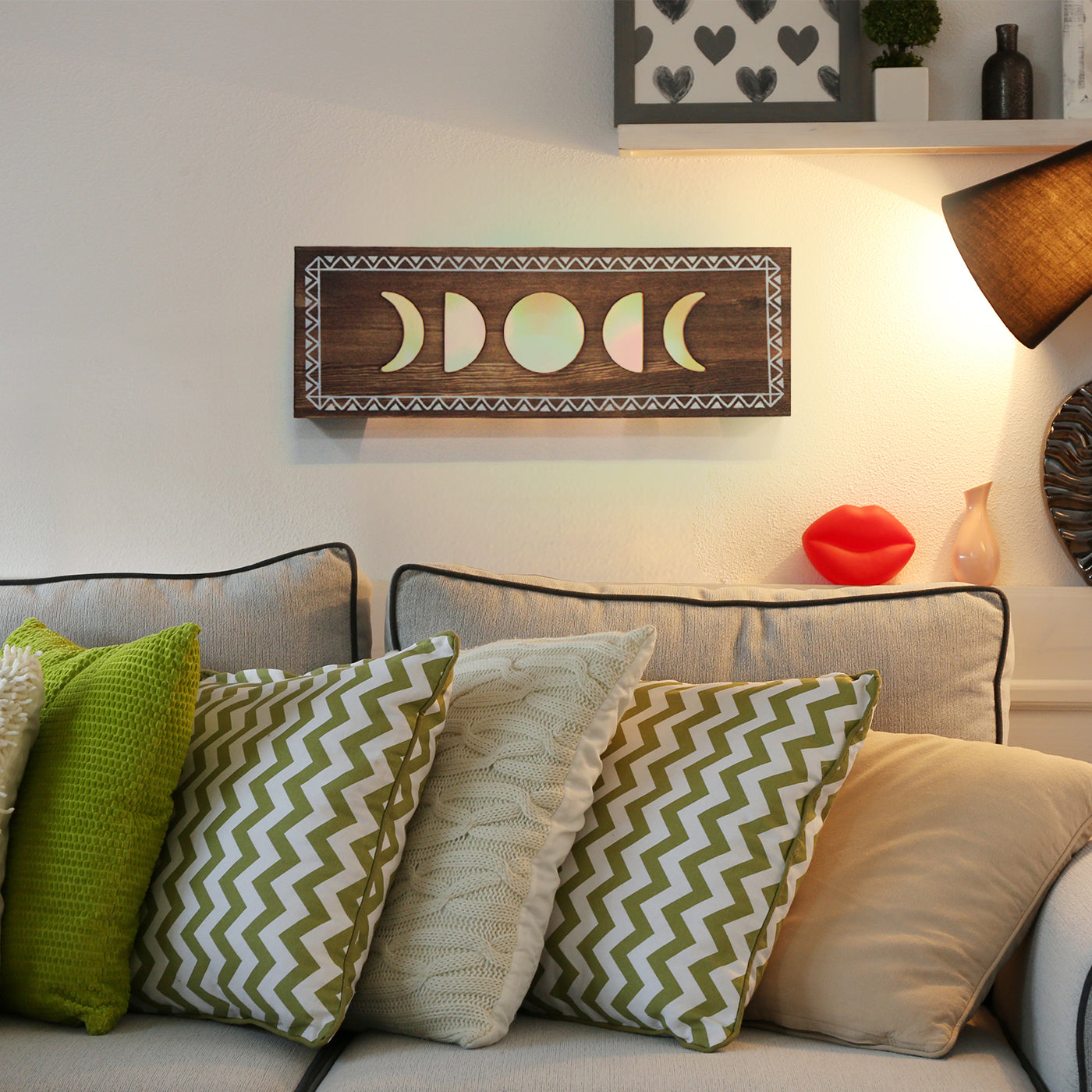Jackcube Design Wall Décor lampada parete luna led 5 fasi