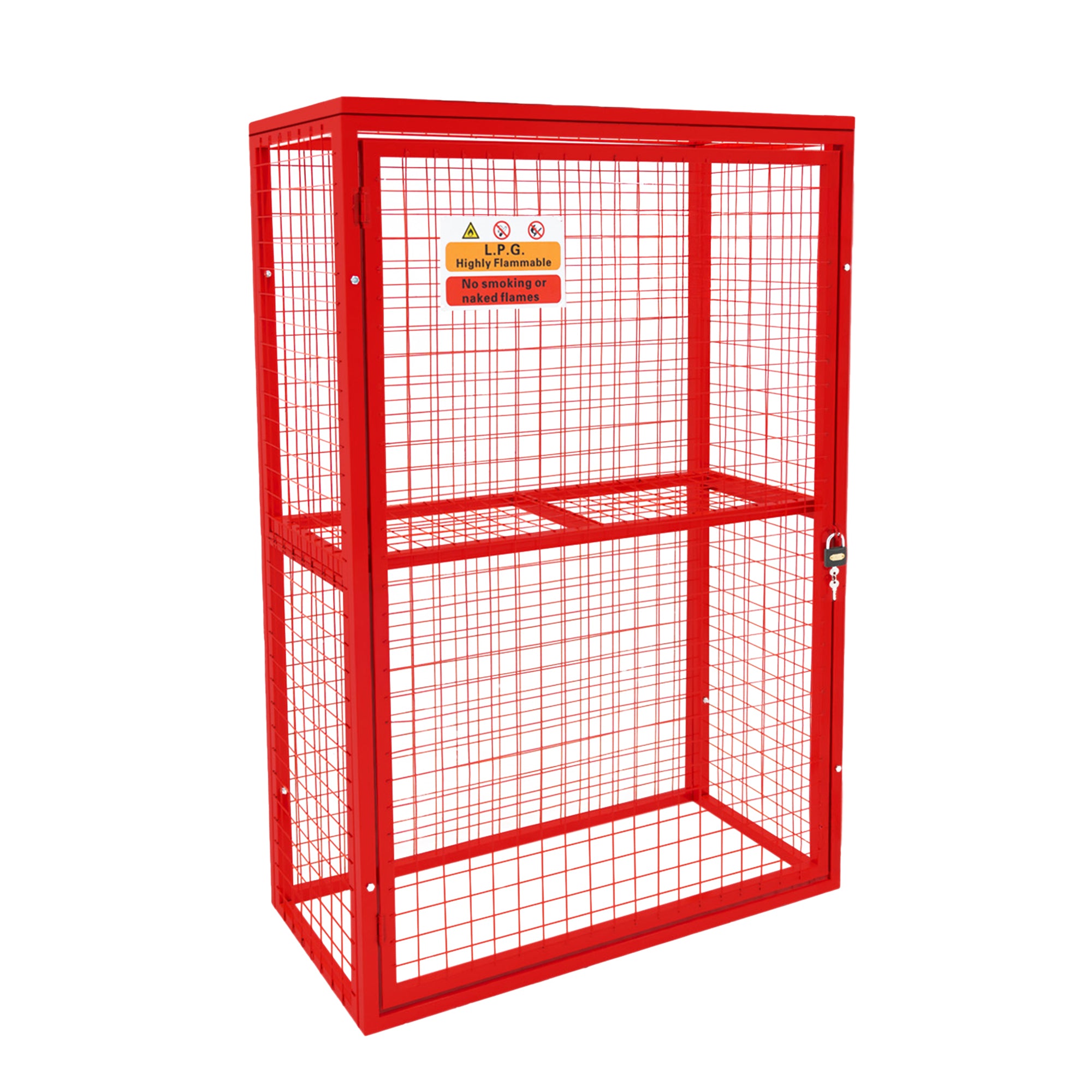 Q-Rax Gabbia Rete Pieghevole Bombole Gas 181x116x57cm