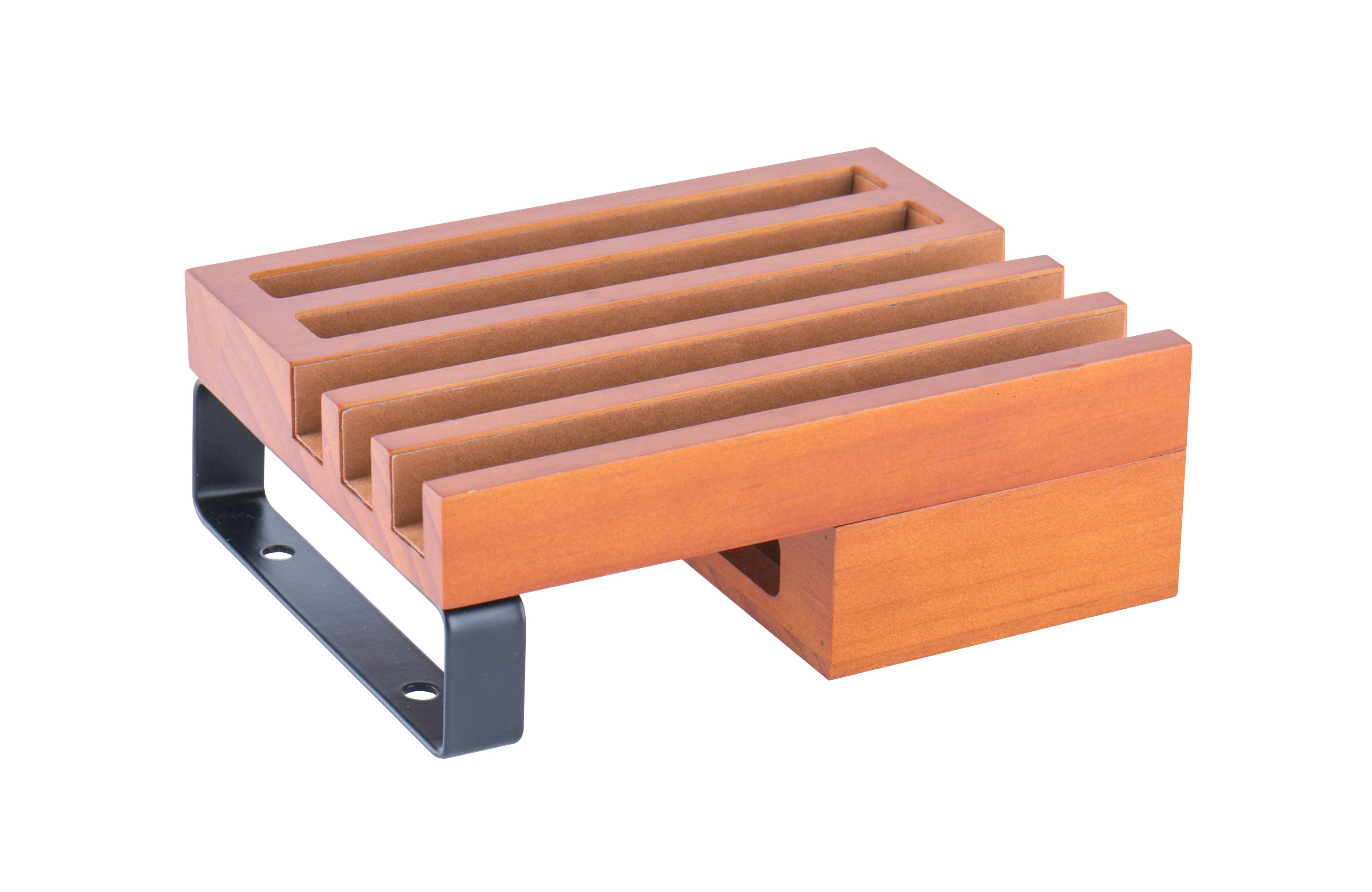 Jackcube Design Home Office Stazione Ricarica Legno 5 Scomparti Telefono