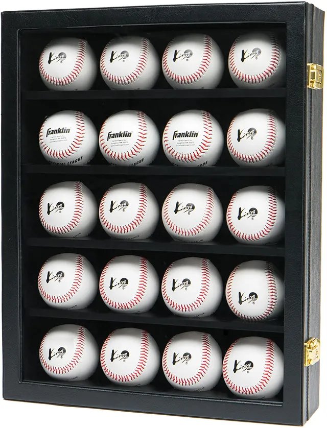Jackcube Design Display vetrina baseball 20 palline legno pelle