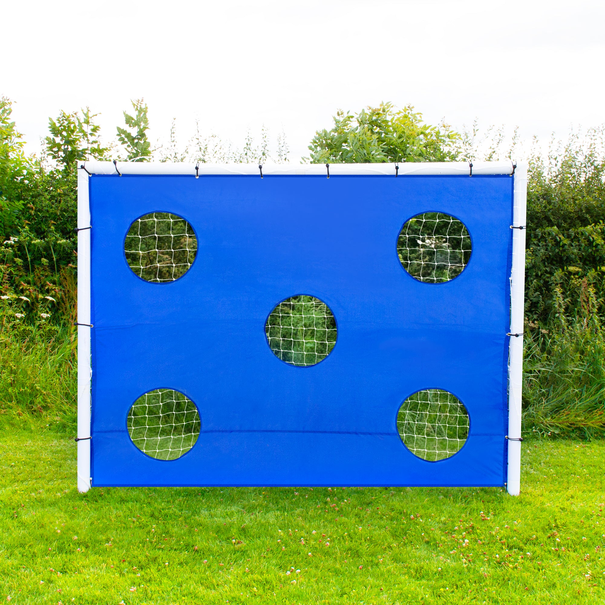 Q-Rax Foglio Bersaglio Porta Calcio 8x6 piedi telo 5 fori
