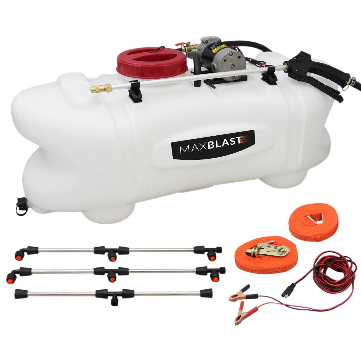 Q-Rax Rimorchio ATV Ribaltabile + Irroratrice 100 Litri